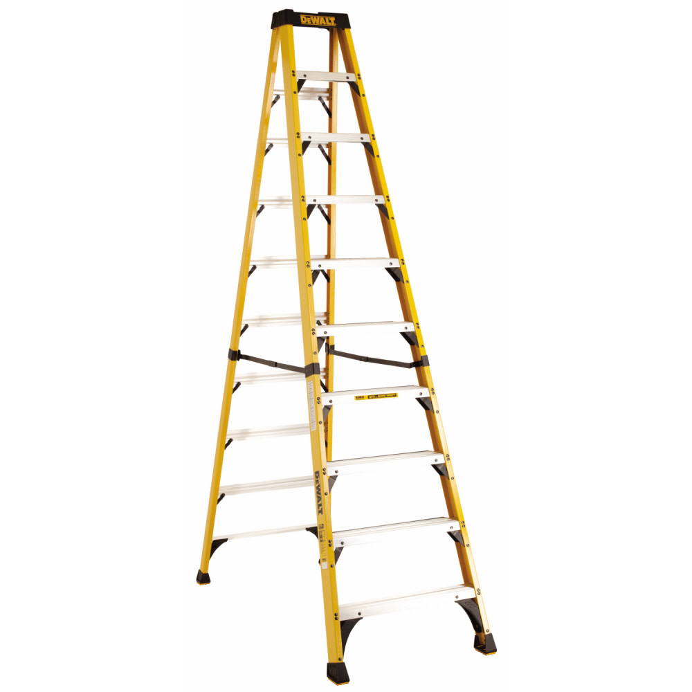 10' Fiberglass Step ladder 375lbs. - Mycitystee