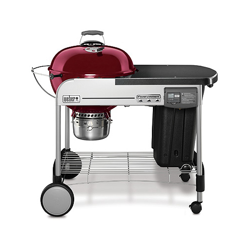 WEBER-STEPHEN PRODUCTS 15503001 Performer Deluxe Charcoal Grill， Crimson， 22-In. - Mycitystee