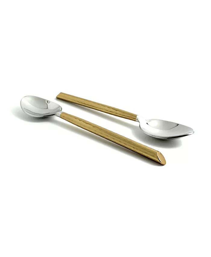 Vibhsa Golden Cut Hammered Tablespoons - Set of 6 - Mycitystee