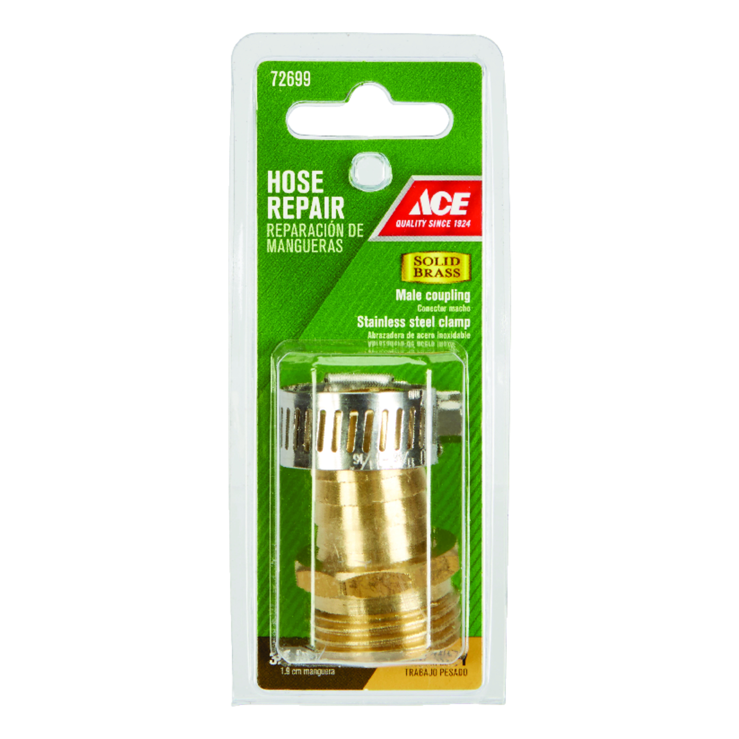 Ace 3/4 in. Hose Barb x 3/4 in. MHT in. Brass Threaded Male Hose Repair - Mycitystee
