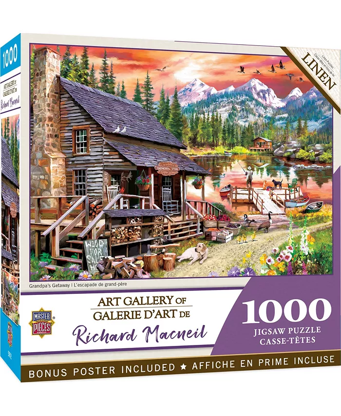 MasterPieces Puzzles MasterPieces 1000 Piece Jigsaw Puzzle - Grandpa's Getaway - Mycitystee