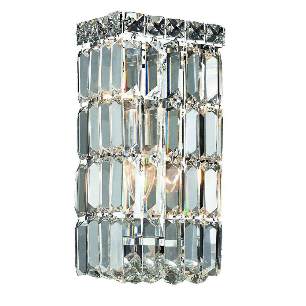 Fleur Illumination 2-light Chrome Wall Sconce - Mycitystee