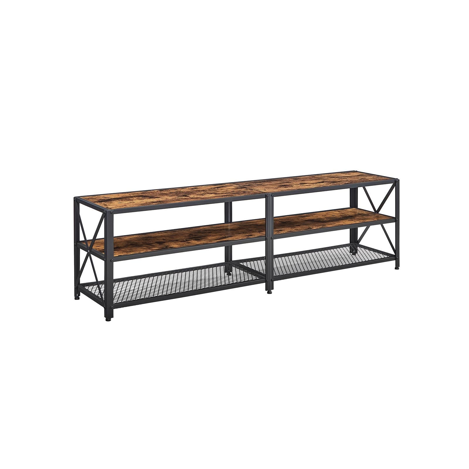 VASAGLE Industrial Brown Large TV Console Entertainment Center - Mycitystee