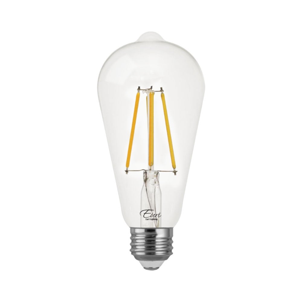 Euri Lighting LED ST19 Bulb， Dimmable， Warm White 2700K， 7W (75W Equal) - 2700K - Mycitystee