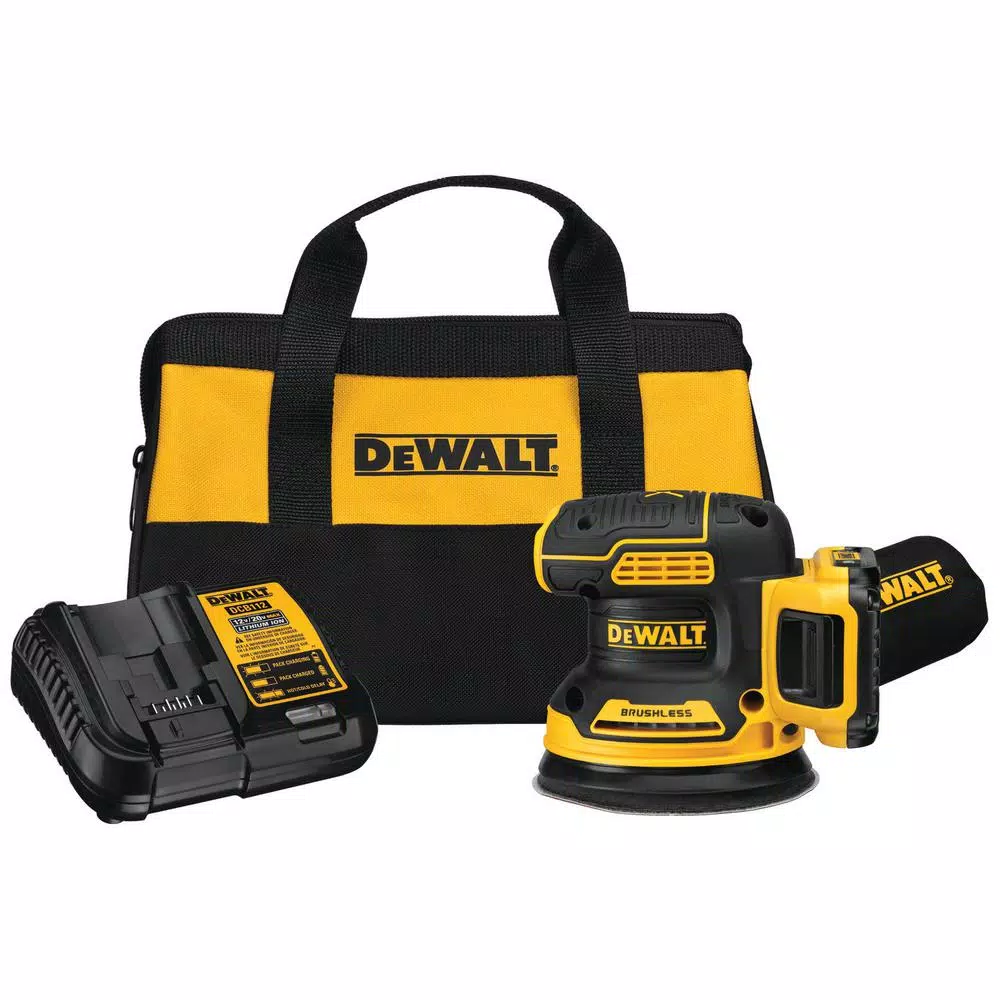 DEWALT 20-Volt MAX XR Cordless Brushless 5 in. Random Orbital Sander with (1) 20-Volt Battery 2.0Ah and Charger and#8211; XDC Depot - Mycitystee