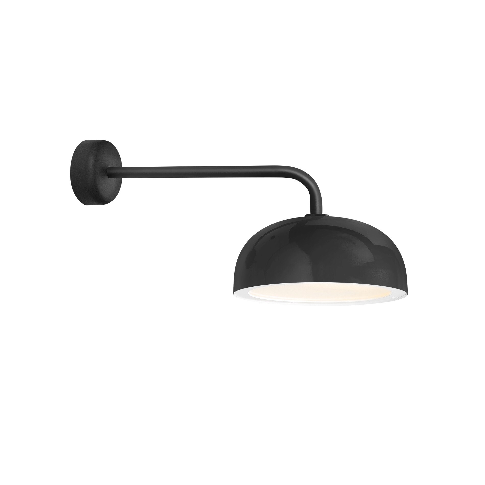 Troy RLM Lighting Dome Black 18 inch Arm Wall Sconce， 14 inch Shade Shopping - The Best Deals on Outdoor Barn Lights | 19495581 - Mycitystee