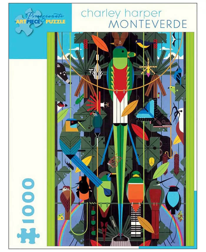 Pomegranate Communications， Inc. Charley Harper - Monteverde Jigsaw Puzzle- 1000 Pieces - Mycitystee