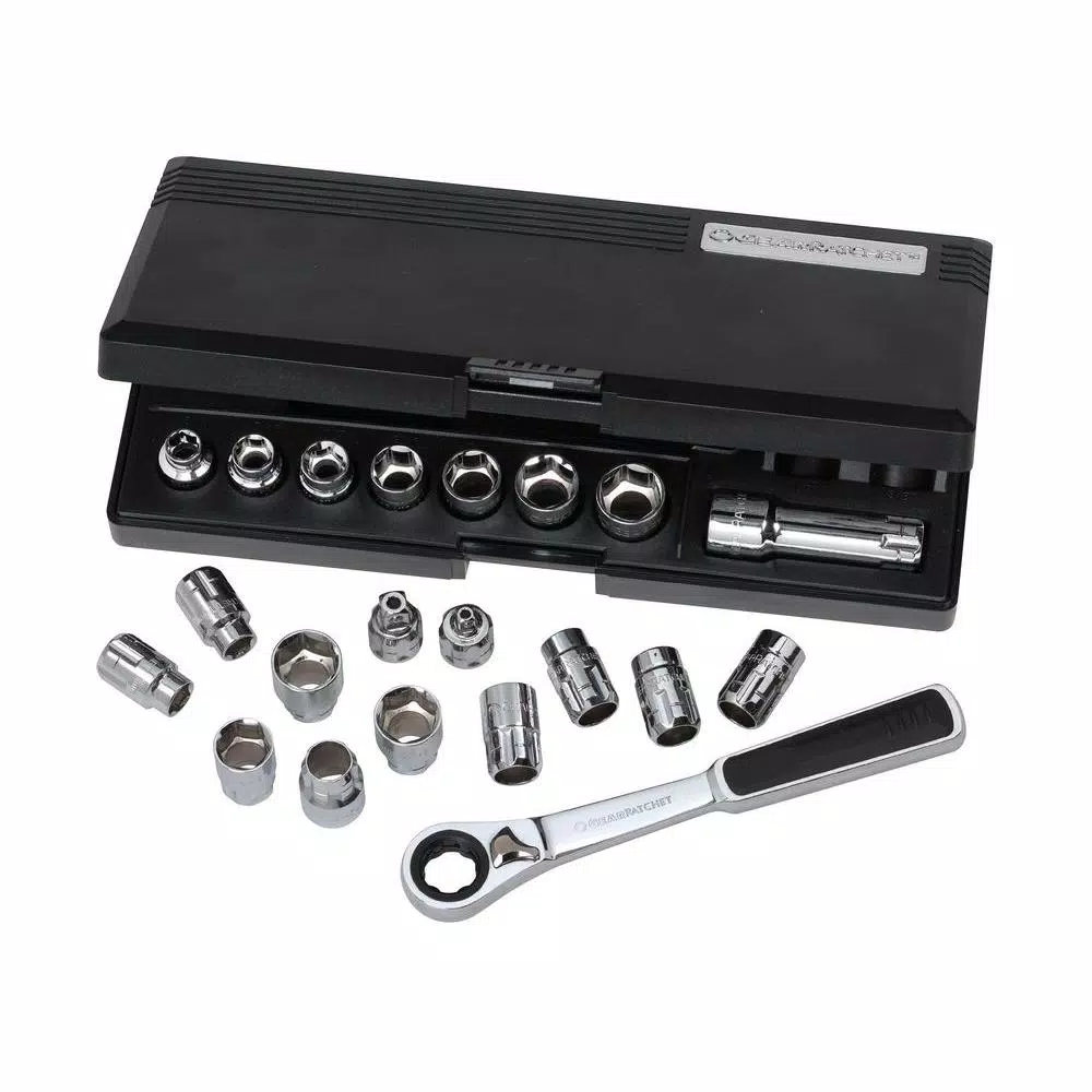 GEARWRENCH 3/8 in. Drive 6-Point Gear Ratchet and Socket Set (21-Piece) and#8211; XDC Depot - Mycitystee