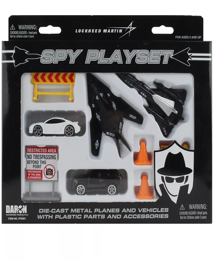 Daron Worldwide Lockheed Martin Spy Play Set， 10 Piece - Mycitystee