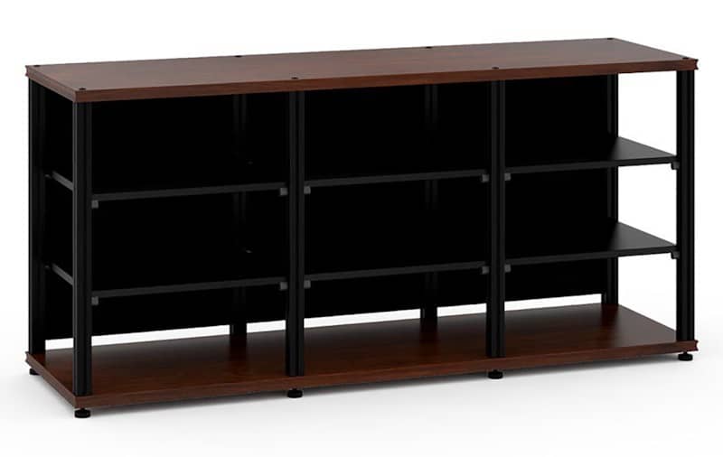 Salamander Designs Synergy Core Module Dark Walnut with Black Post AV Cabinet - Mycitystee
