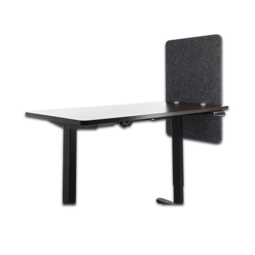 Lumeah Desk Modesty Adjustable Height Desk Screen Cubicle Divider and Privacy Partition， 23.5 x 1 x 36， Polyester， Ash (LUDM24361A) - Mycitystee