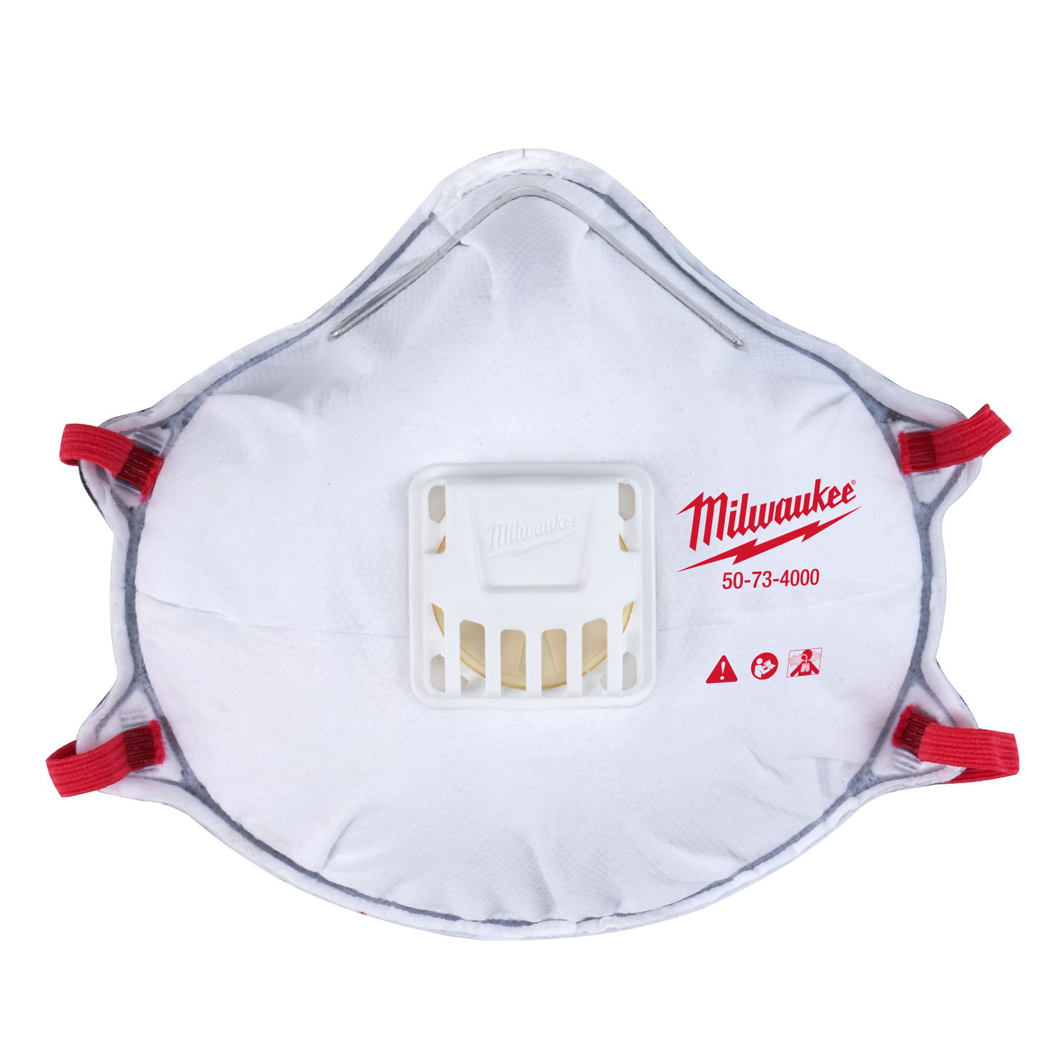 Milwaukee N95 Dust Protection Respirator with Gasket Valved White One Size Fits All 10 pk - Mycitystee