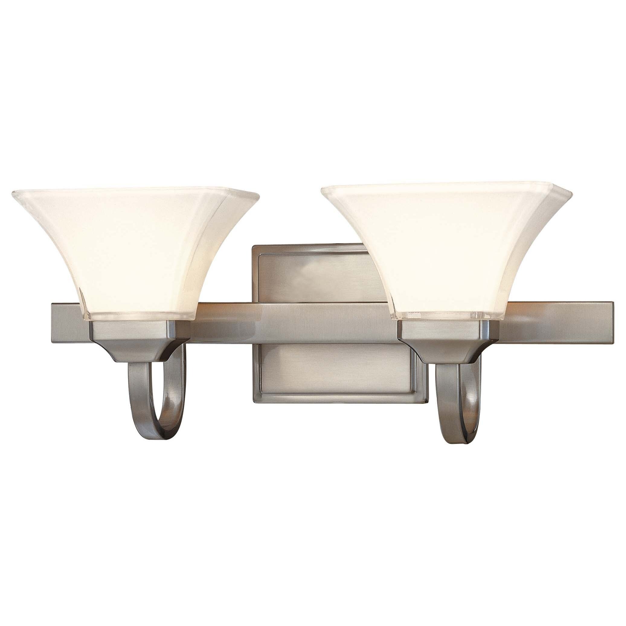 Agilis Brushed Nickel 2 Light Bath By Minka Lavery - Mycitystee