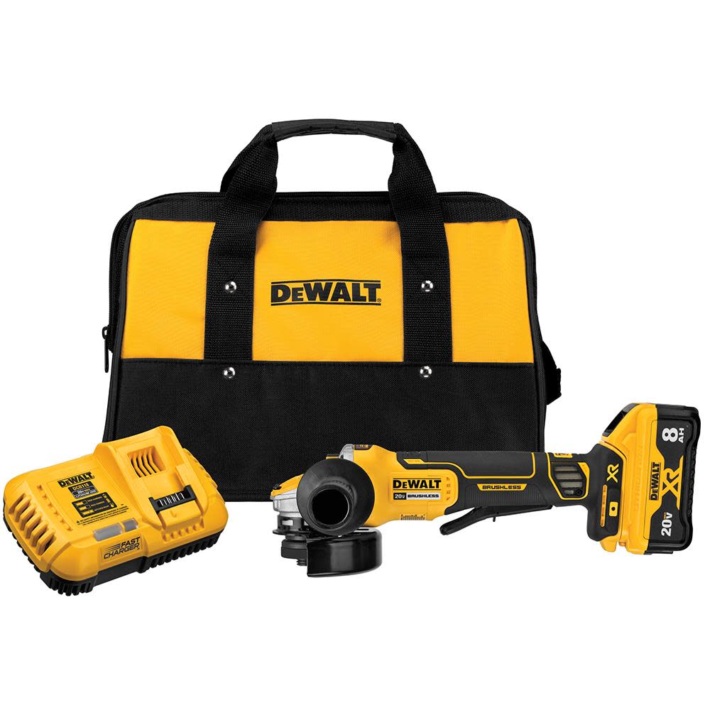 DEWALT 20V MAX* POWER DETECT XR Brushless 4-1/2-5In Small Angle Grinder Kit DCG415W1 from DEWALT - Mycitystee
