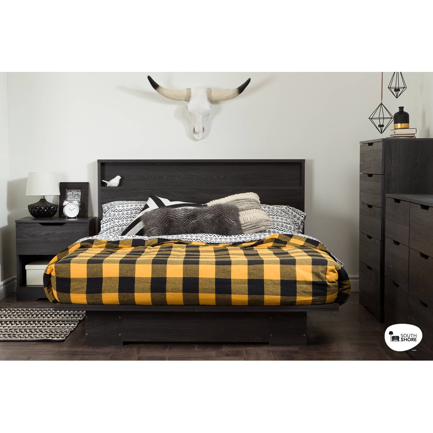 Holland 6-Drawer Double Dresser， Gray Oak - - 36139265 - Mycitystee