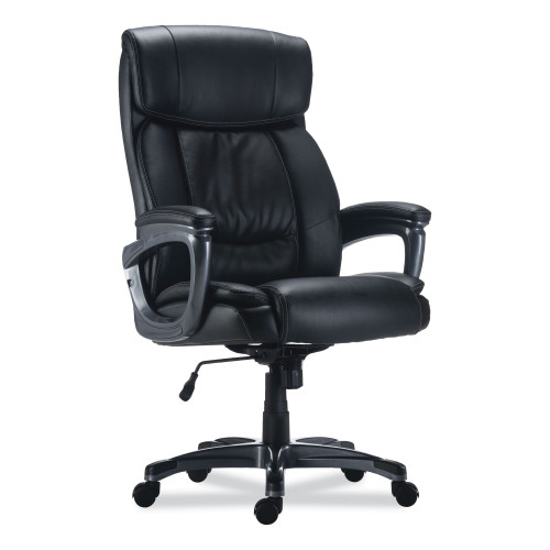 Alera Egino Big and Tall Chair， Supports Up to 400 lb， Black Seat/Back， Black Base (EG44B19) - Mycitystee