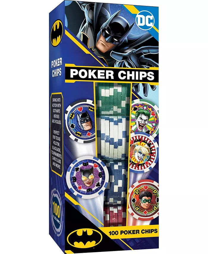 MasterPieces Puzzles Batman Collectible 100 Piece Casino Style Poker Chips - Mycitystee