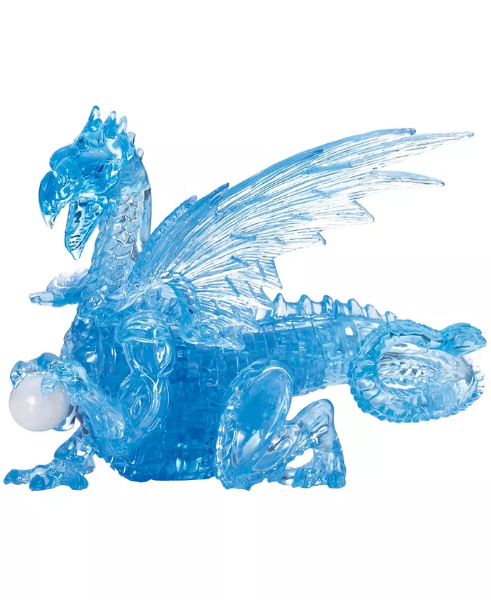 BePuzzled 3D Crystal Puzzle - Dragon Blue - 56 Pieces - Mycitystee