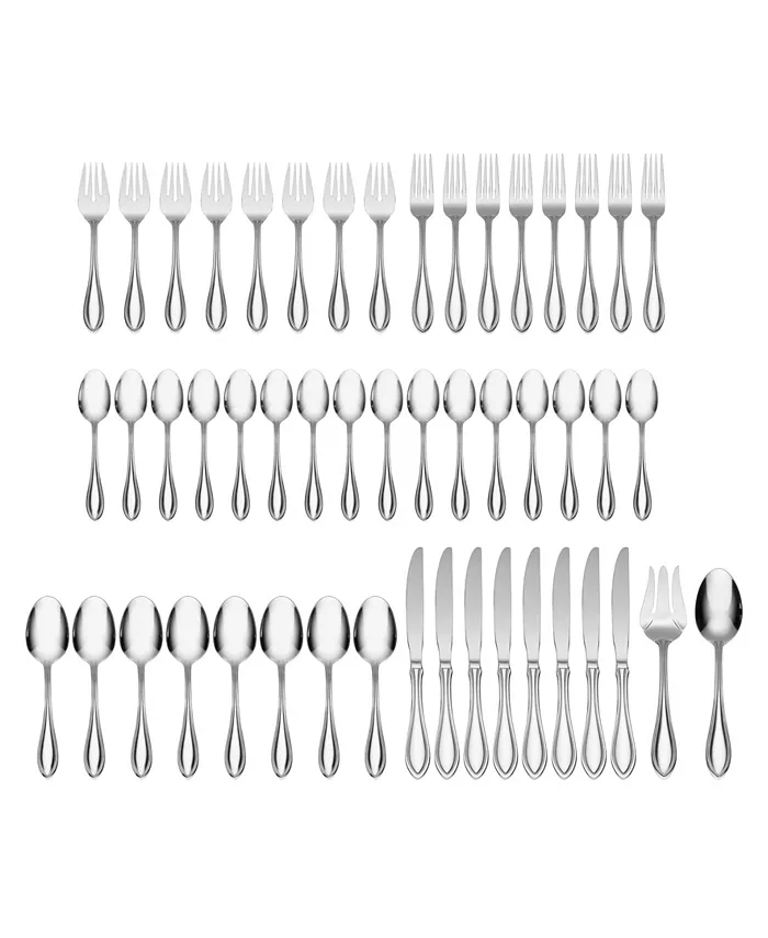 Oneida American Harmony 50-PC Flatware Set， Service for 8 - Mycitystee