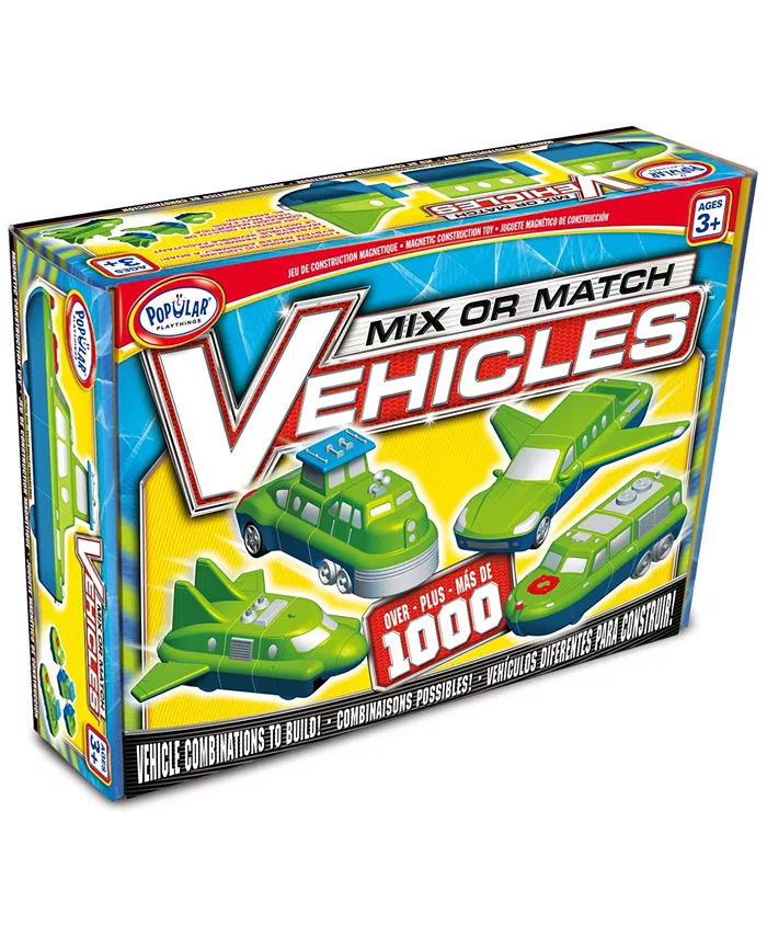 Popular Playthings Magnetic Mix or Match Vehicles- Set #1 - Mycitystee