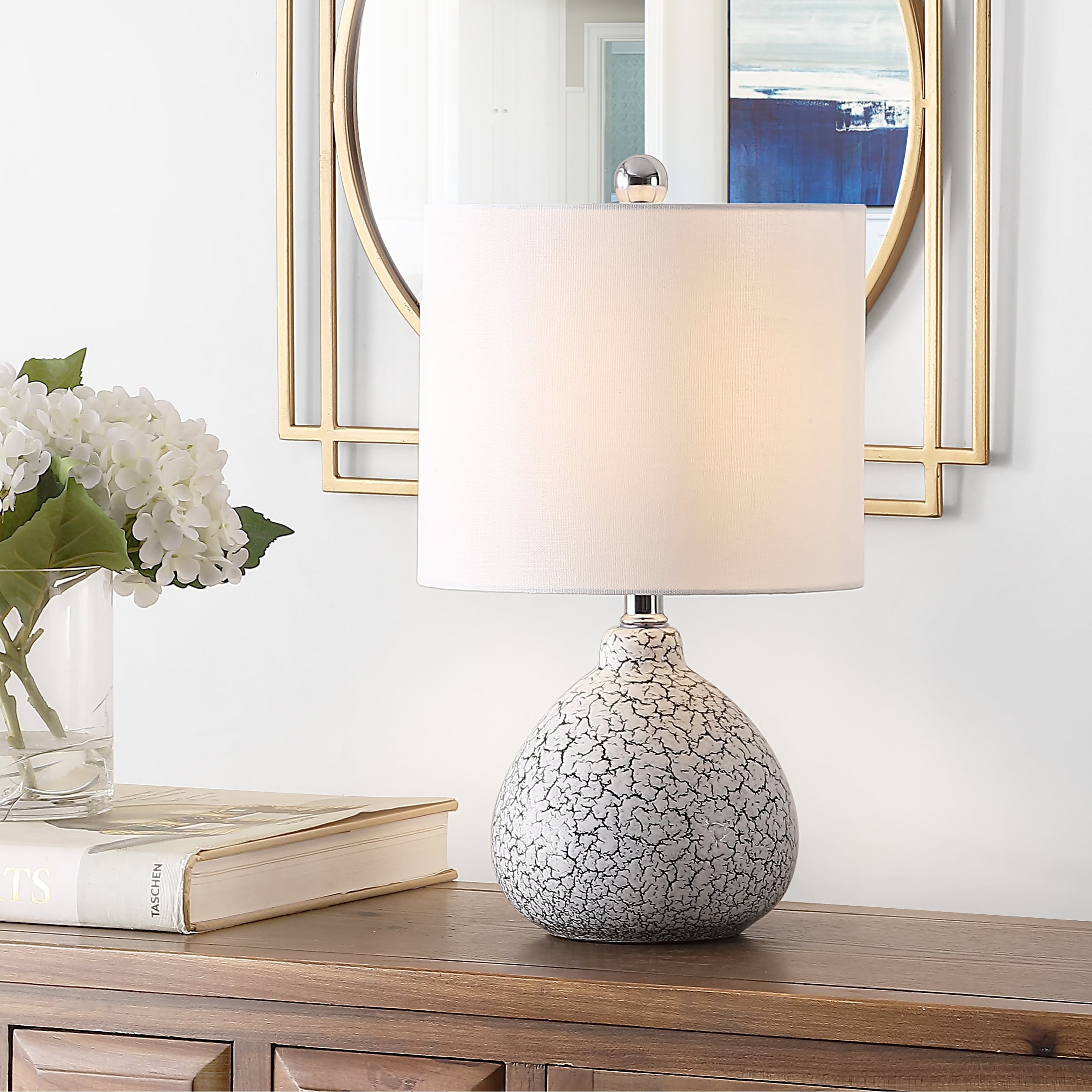 SAFAVIEH Lighting 17-inch Blithe Ceramic Table Lamp - 10