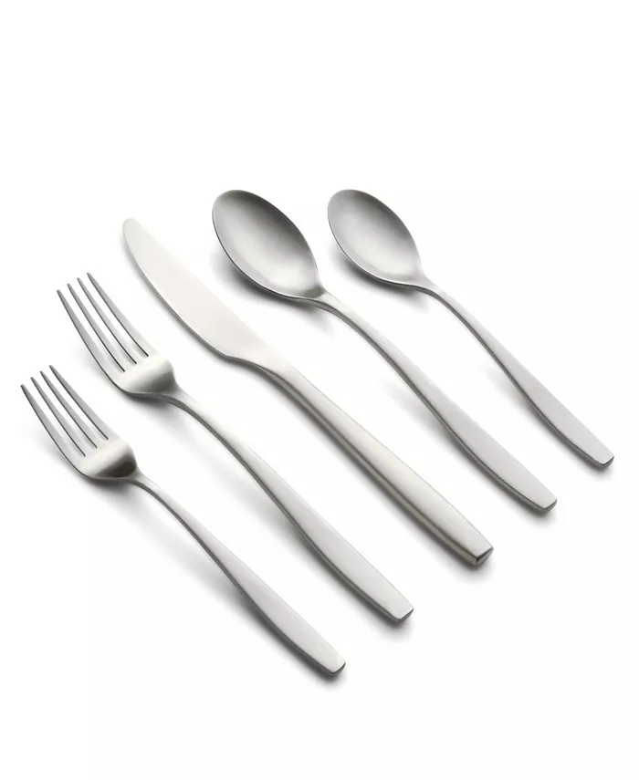 Cambridge Silversmiths Averie Satin 20-Piece Flatware Set， Service for 4 - Mycitystee