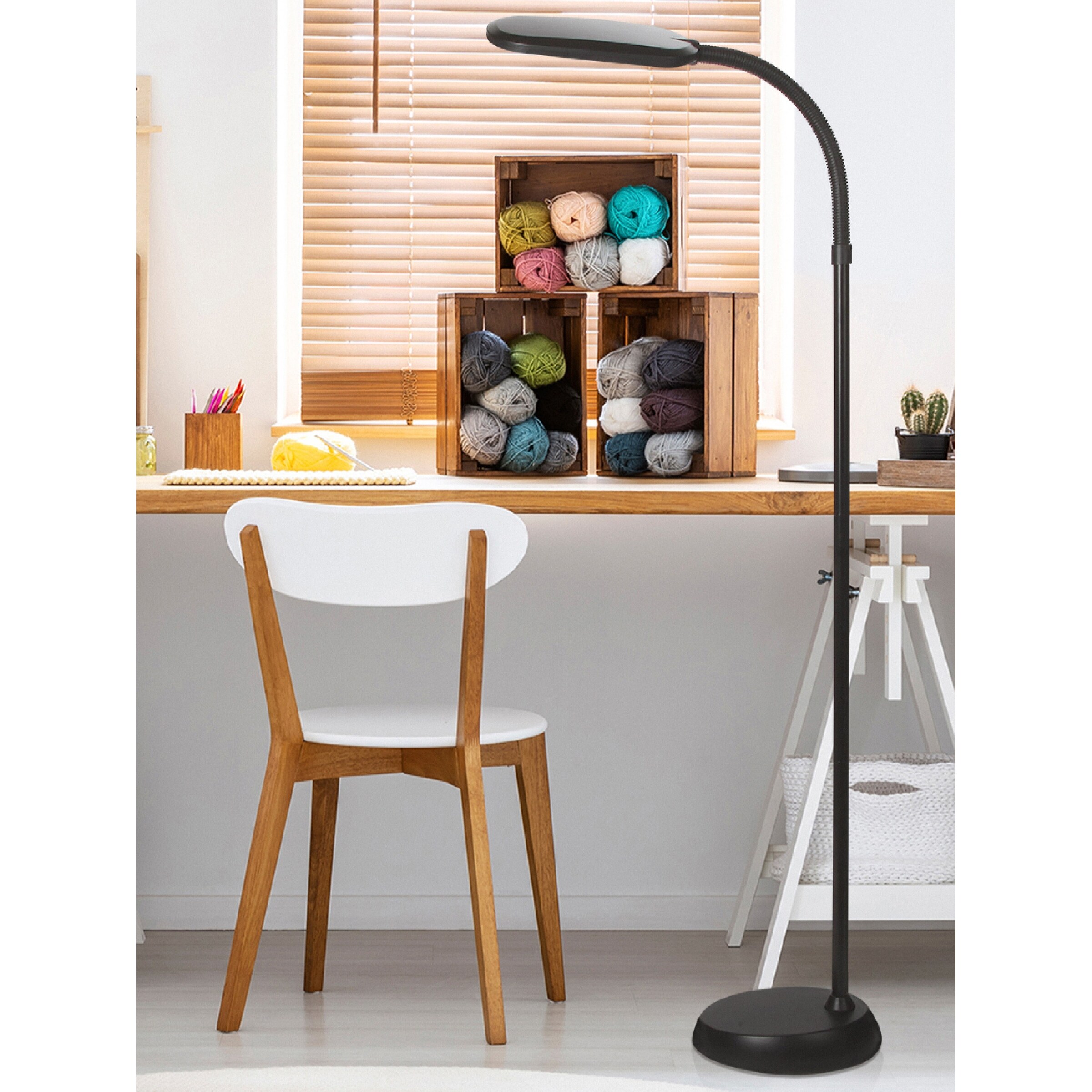 Brightech Litespan 2nd Edition LED Floor Lamp - Brown - Mycitystee