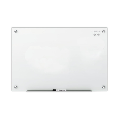 Quartet Infinity Magnetic Glass Marker Board， 48 x 36， White (G4836W) - Mycitystee