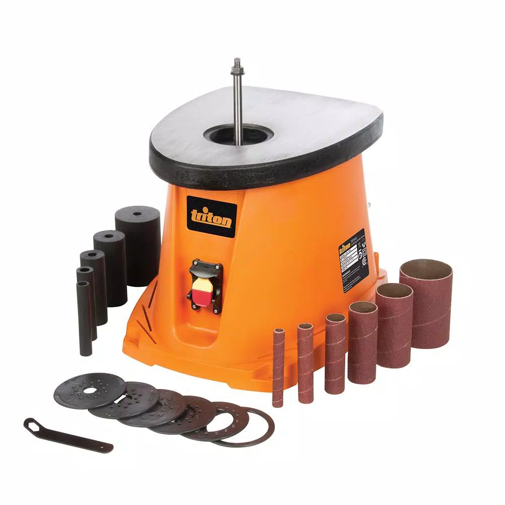 Triton 3.5 Amp Cast Iron Top Oscillating Spindle Sander and#8211; XDC Depot - Mycitystee
