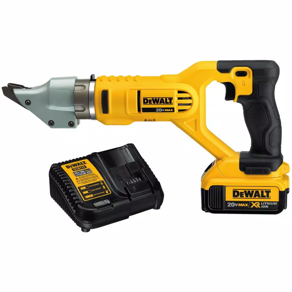 DEWALT 20-Volt MAX Cordless 14-Gauge Swivel Head Double Cut Shears with (2) 20-Volt Batteries 4.0Ah and Charger and#8211; XDC Depot - Mycitystee