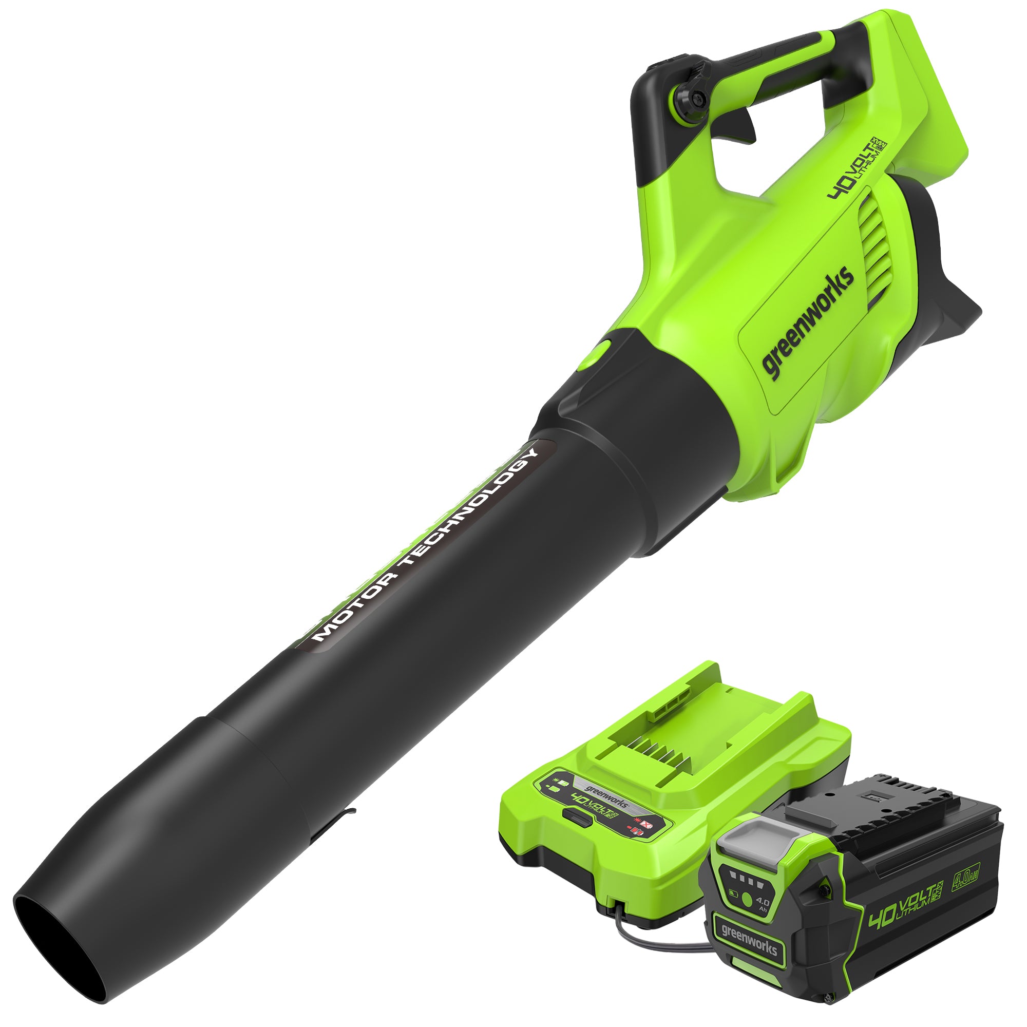 40V 550 CFM Brushless Leaf Blower  Battery | Greenworks Tools - Mycitystee