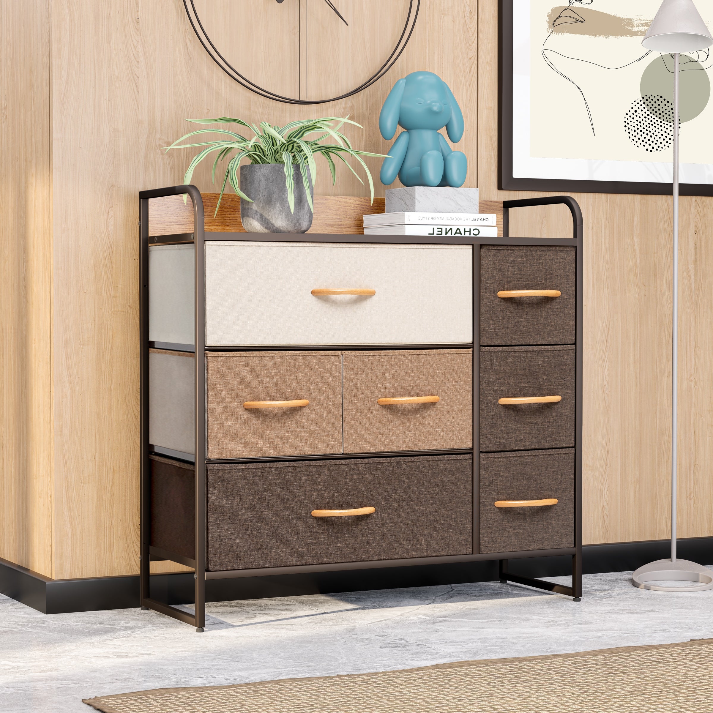 VredHom 7 Drawers Wide Dresser Storage Organizer - - 34553410 - Mycitystee