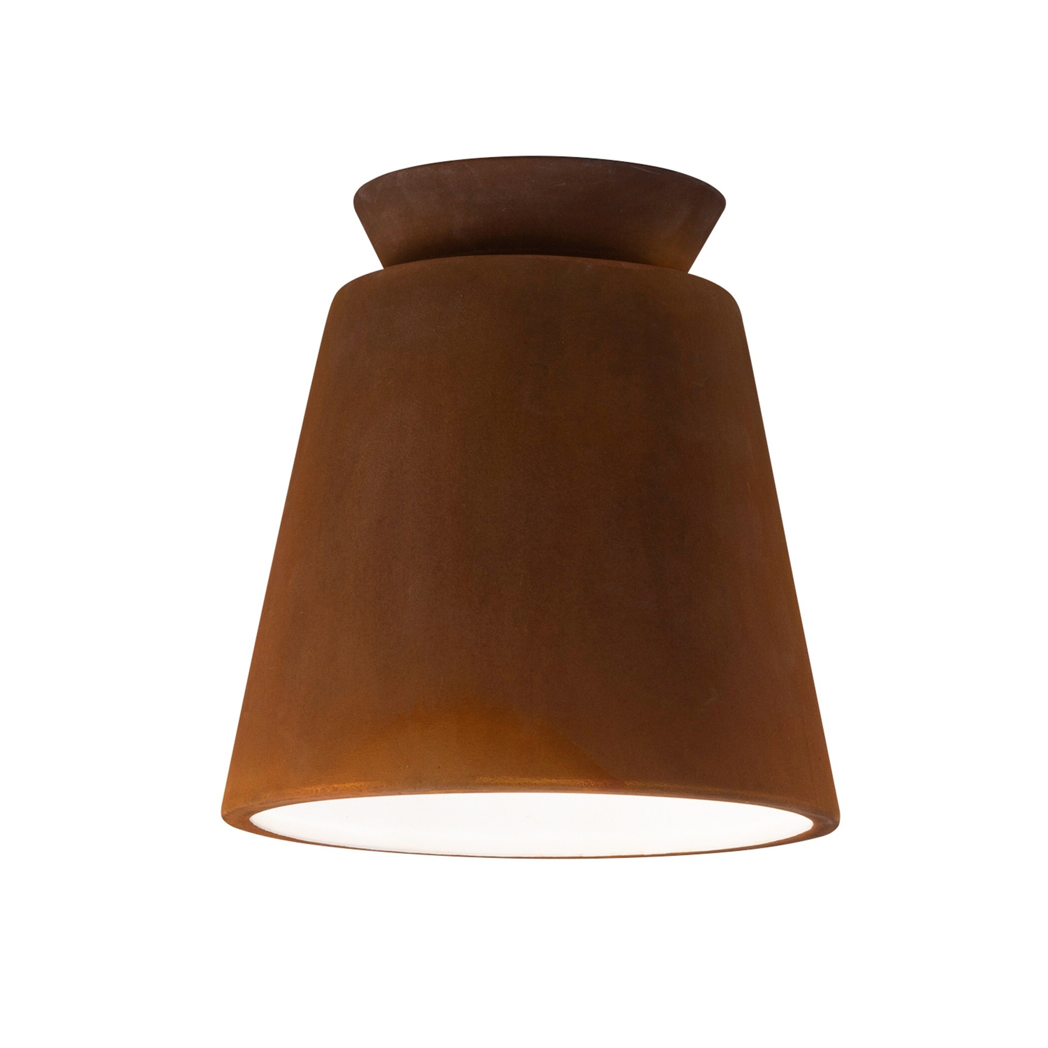 Justice Design Group Radiance Outdoor Trapezoid Ceramic Flush-Mount Light - Mycitystee