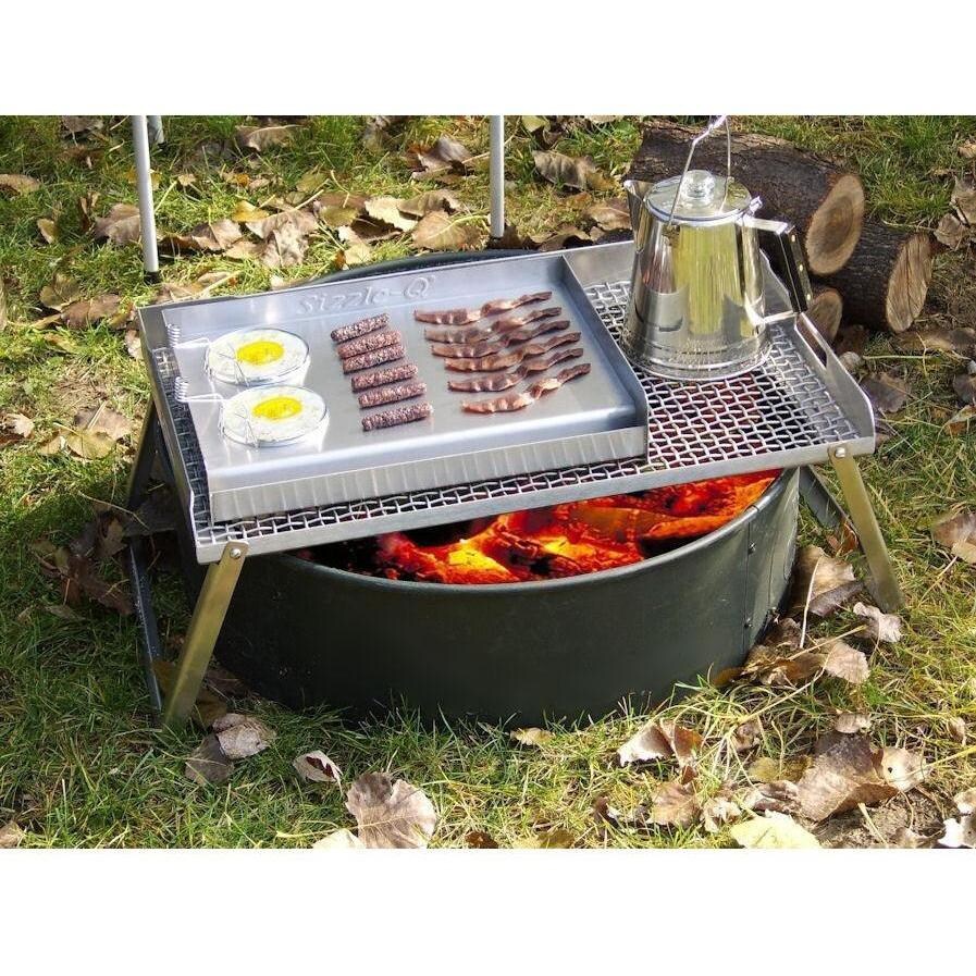 Little Griddle Sizzle-Q Stainless Steel Griddle For BBQ Grills - Mycitystee