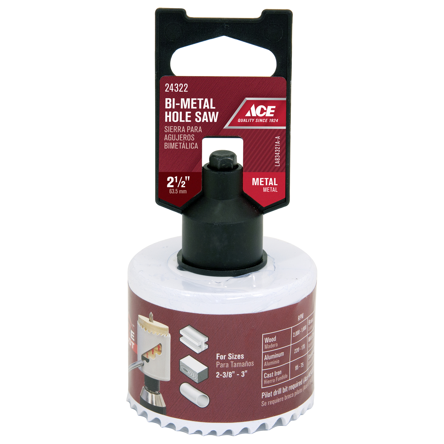 Ace 2-1/2 in. Bi-Metal Variable Pitch Hole Saw - Mycitystee