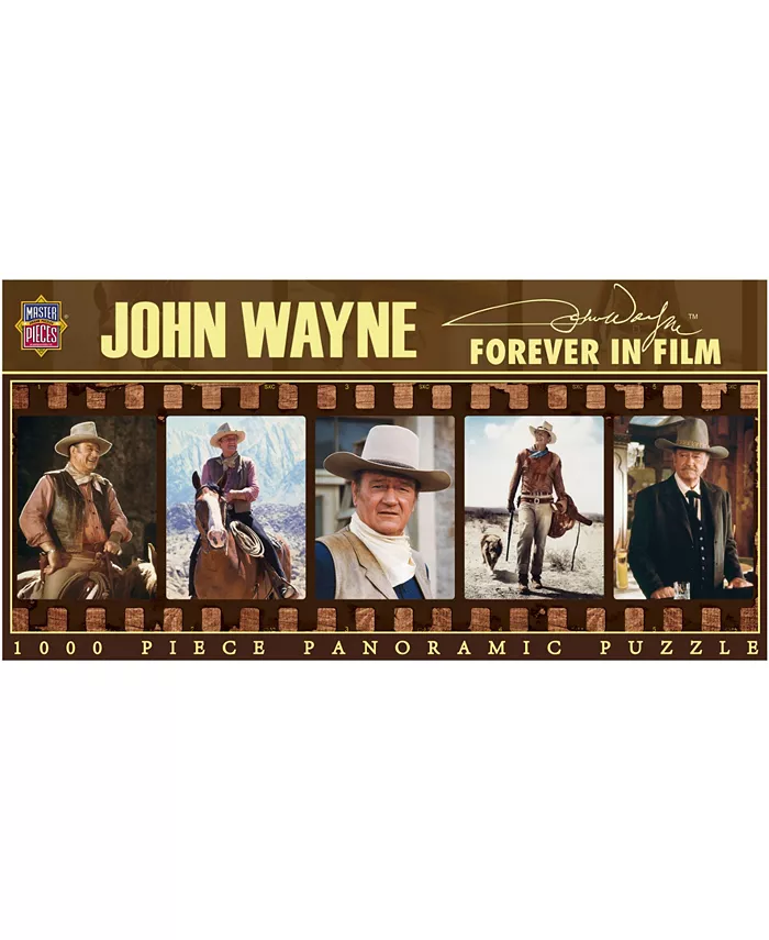 MasterPieces Puzzles John Wayne - Forever in Film Panoramic Puzzle- 1000 Piece - Mycitystee