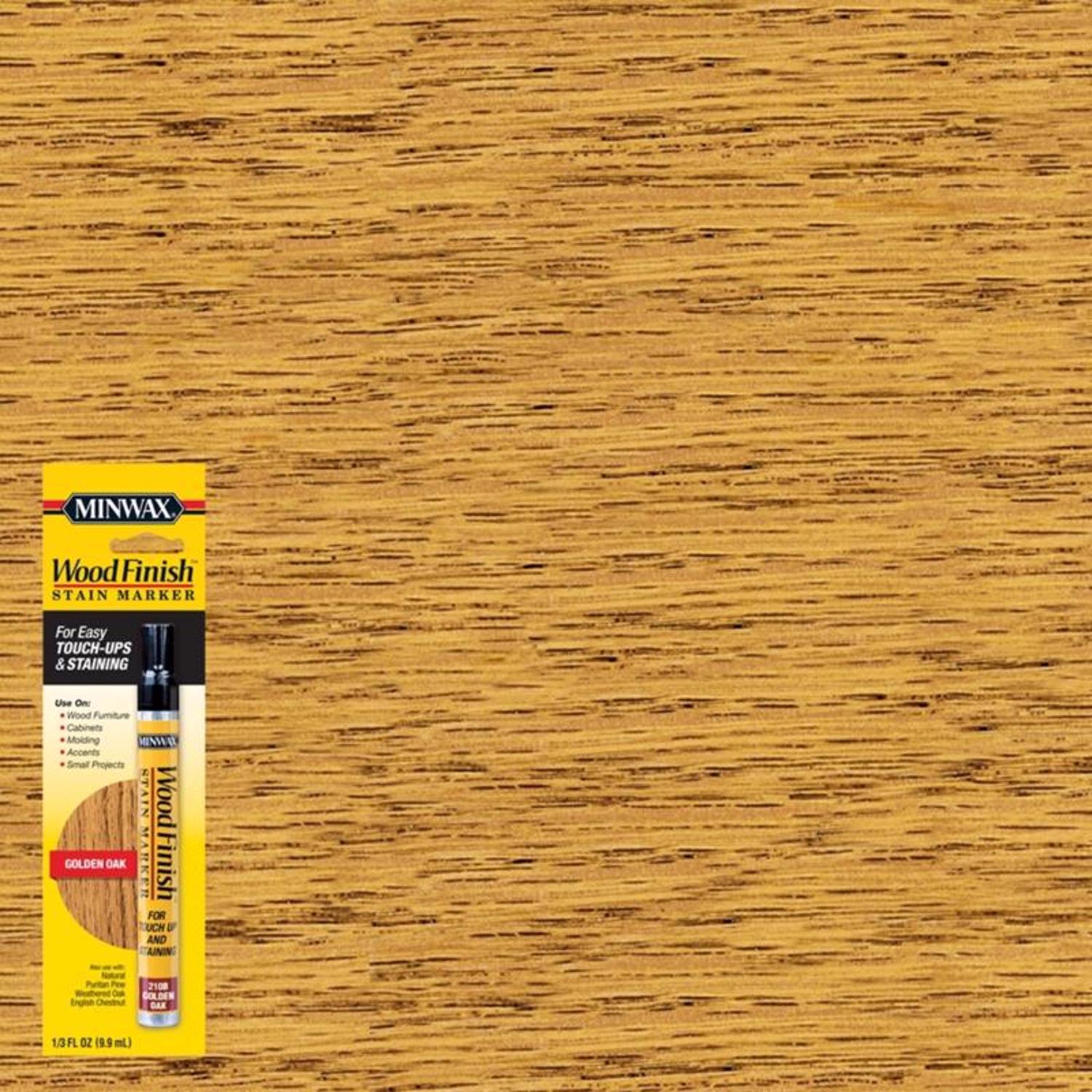 Minwax Wood Finish Stain Marker Semi-Transparent Golden Oak Oil-Based Stain Marker 0.33 oz - Mycitystee