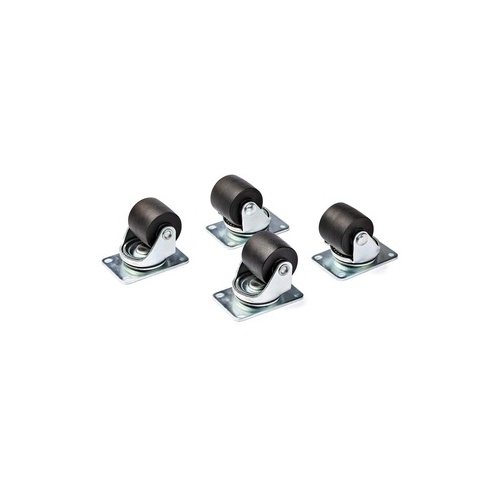 StarTech Heavy Duty Casters for Server Racks/Cabinets， Set of 4 Universal M6 2-inch Caster Wheels Kit， 45x75mm Pattern Casters， Swivel (RKCASTER2) - Mycitystee