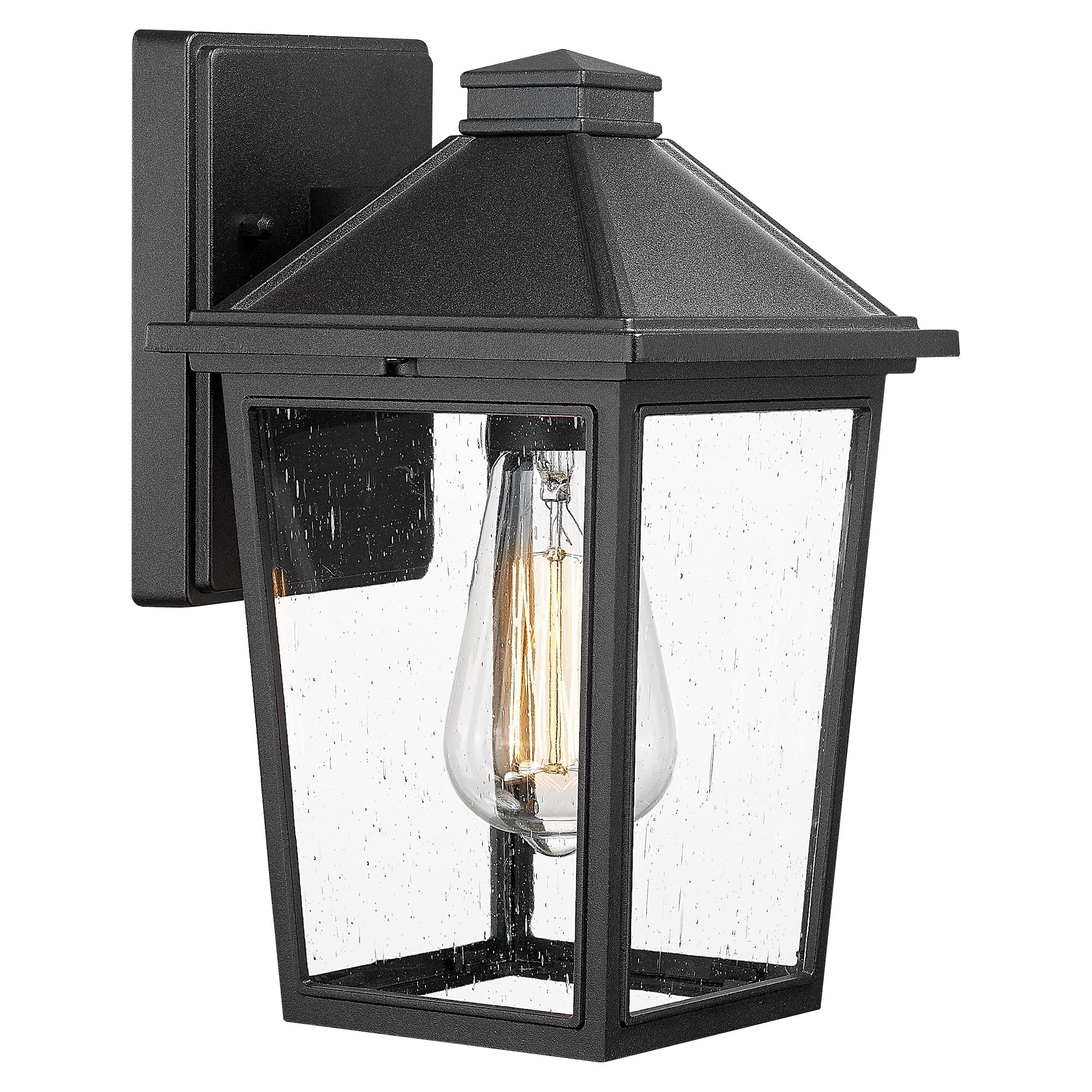 Outdoor Porch Lights with Seeded Glass Shade Shopping - The Best Deals on Outdoor Wall Lanterns | 41382353 - Mycitystee
