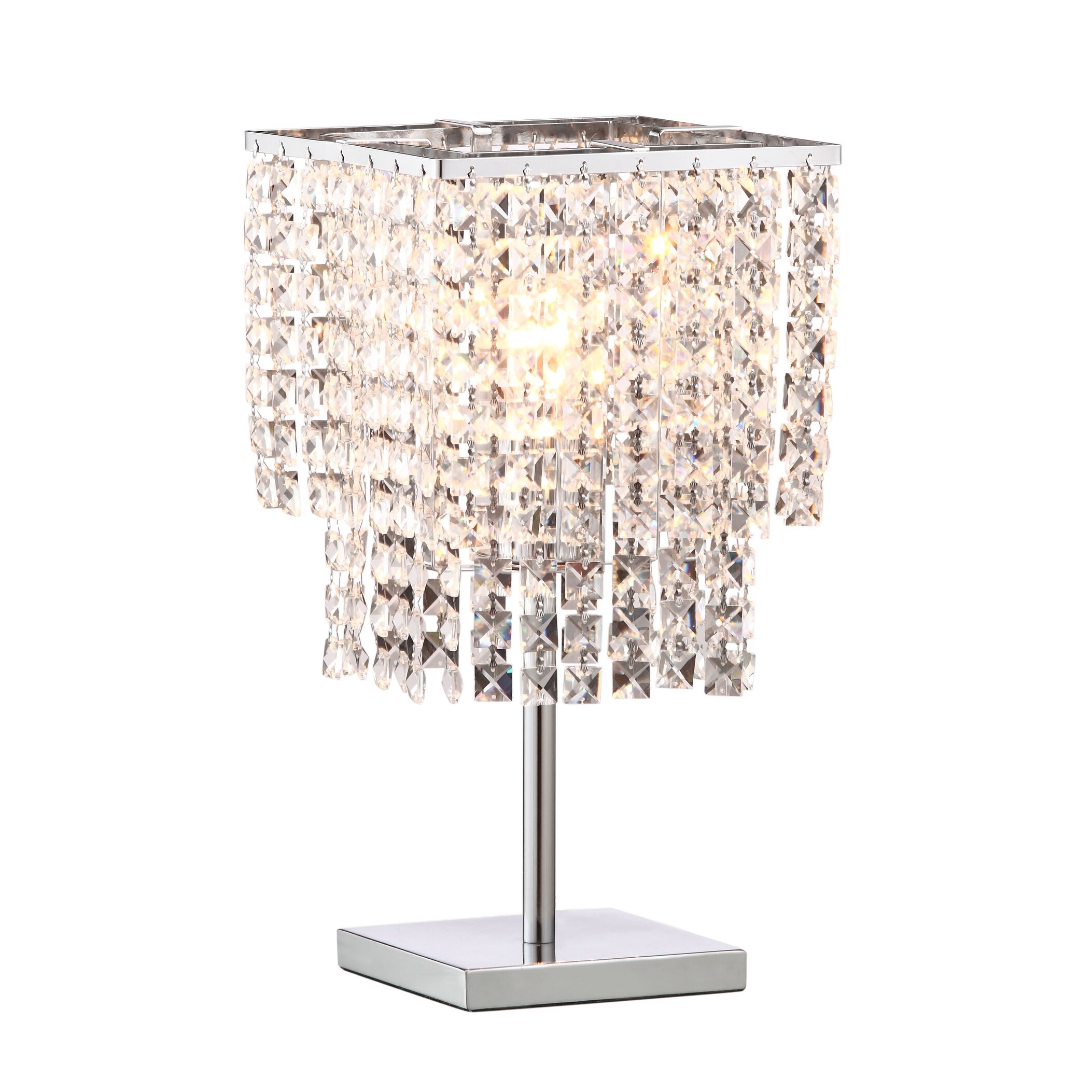 Falling Stars Table Lamp Chrome - 8.5