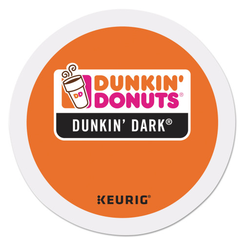 Dunkin Donuts K-Cup Pods， Dunkin' Dark Roast， 24/Box (0849) - Mycitystee