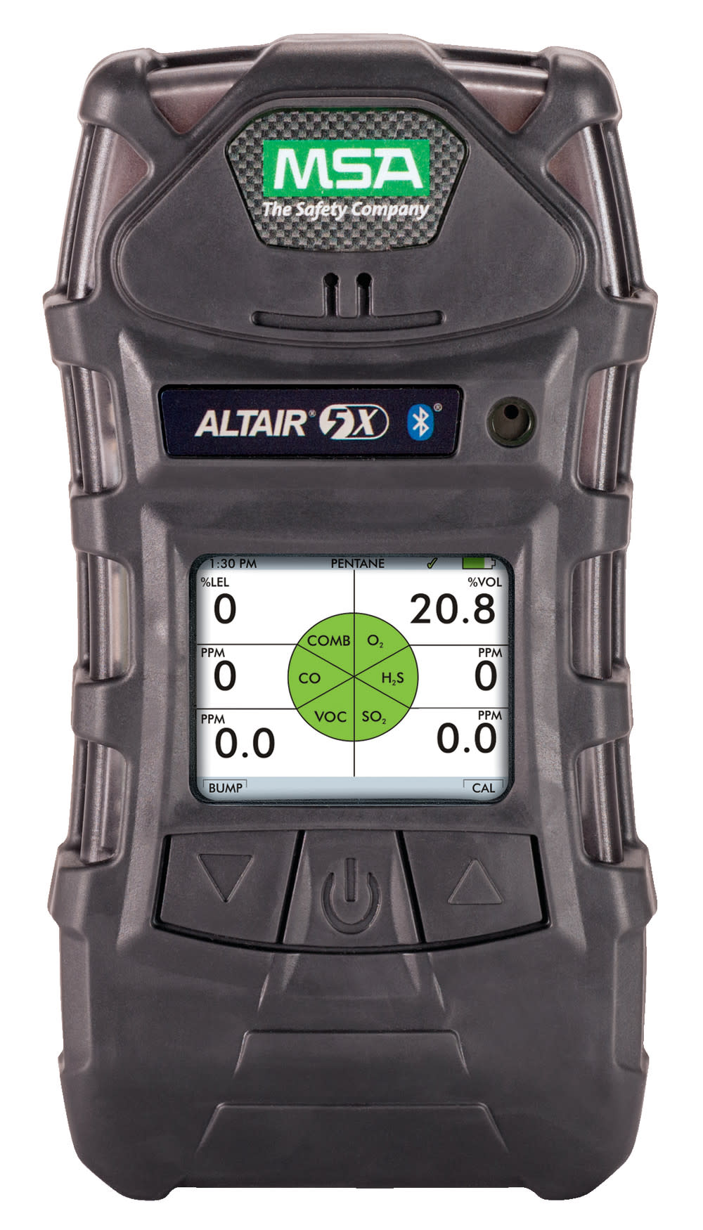 MS Safety Works ALTAIR Gas Detector 5X (LEL, O2, CO, H2S, PID), Color, 10' Line, 1' Probe - Mycitystee