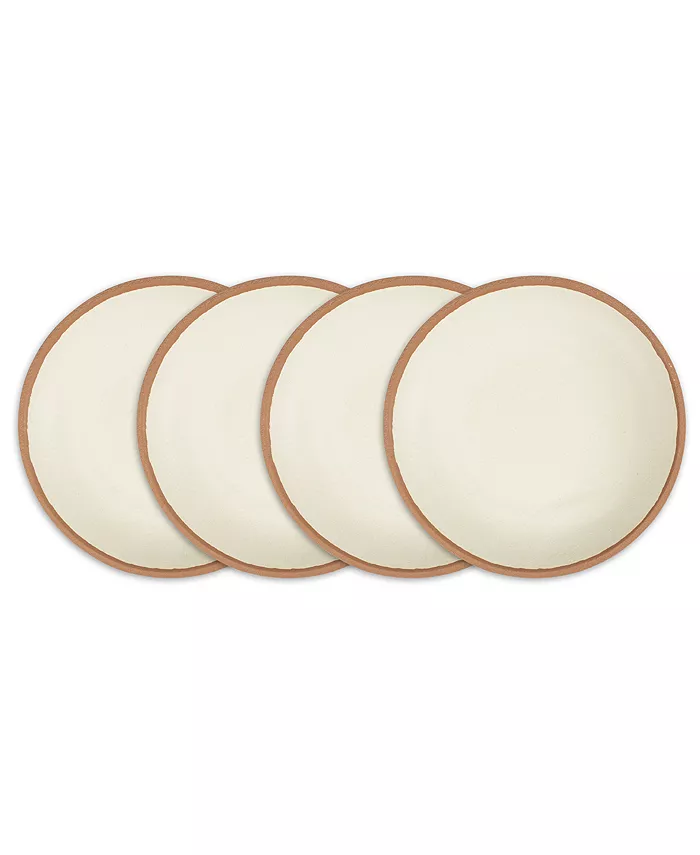 Q Squared Potter Terracotta Melaboo 4-Pc. Salad Plate Set - Mycitystee