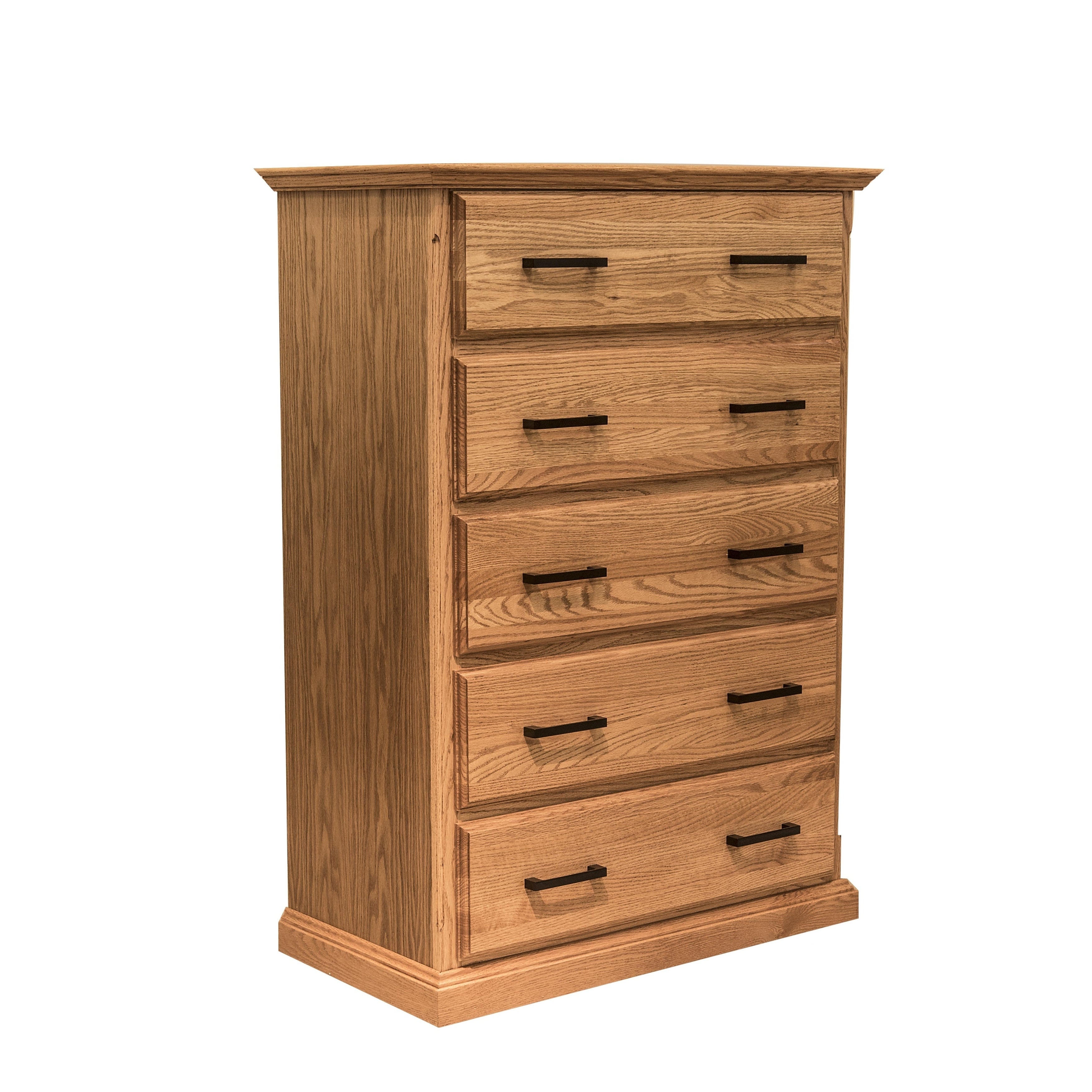 Traditional Oak Five Drawer Chest 34W x 48H x 18D - 34w x 48w x 18d - 34w x 48w x 18d - - 26040592 - Mycitystee