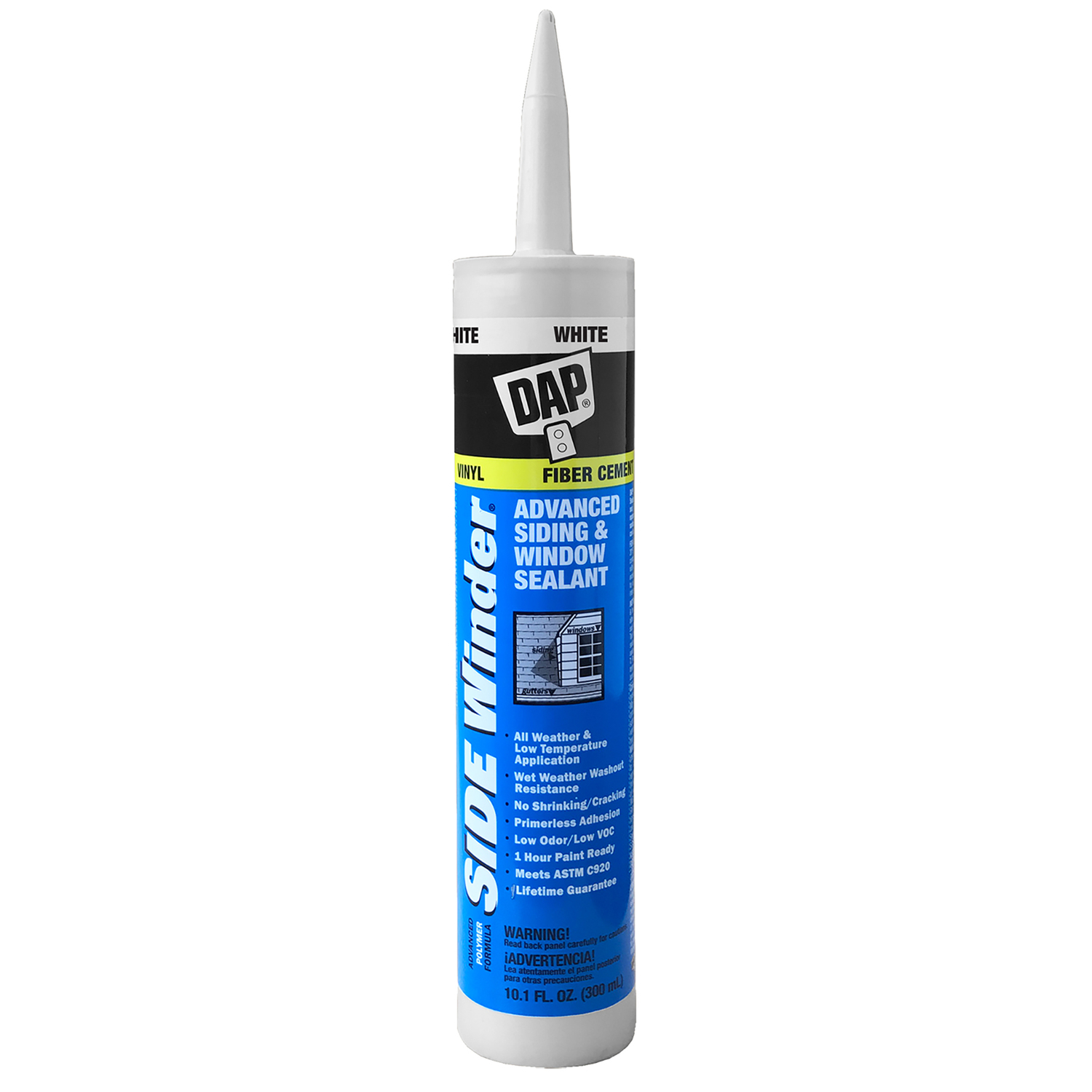 DAP Sidewinder White Polymer Advanced Siding and Window Sealant 10.1 oz - Mycitystee