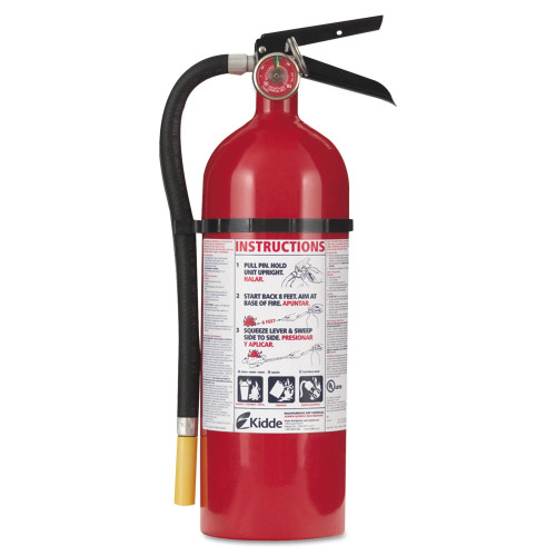 Kidde ProLine Pro 5 Multi-Purpose Dry Chemical Fire Extinguisher， 3-A， 40-B:C， 5.5 lb (46611201) - Mycitystee