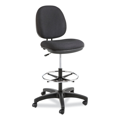 Alera Interval Series Swivel Task Stool， Supports Up to 275 lb， 23.93