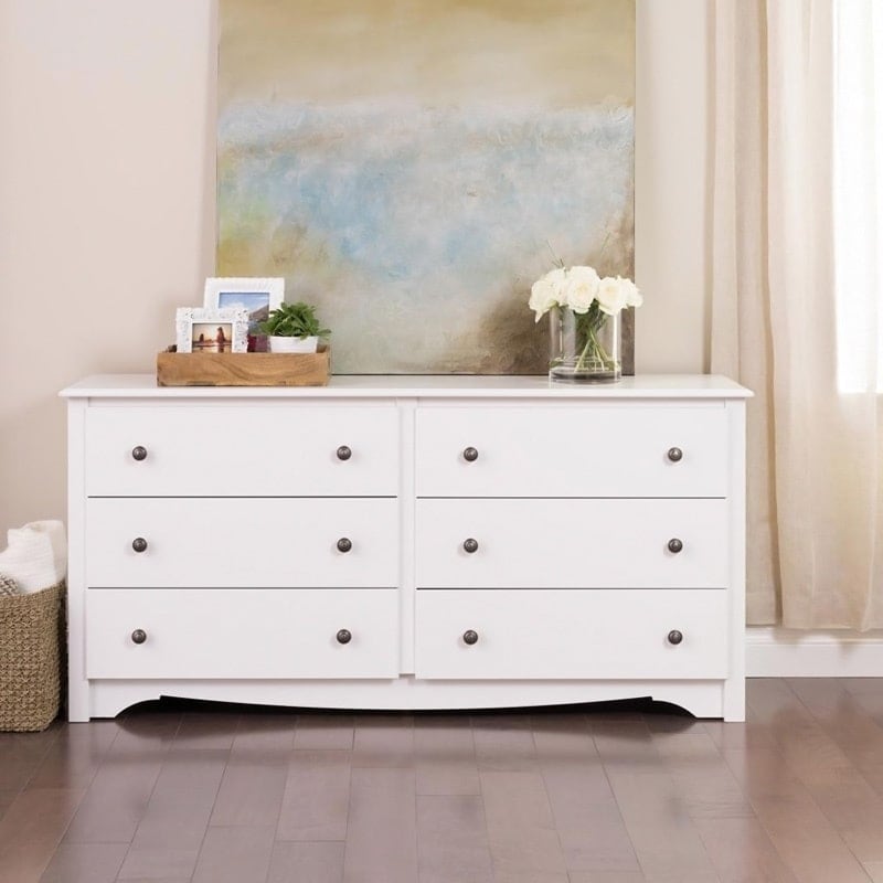 Copper Grove Periyar White 6-drawer Dresser - - 20882058 - Mycitystee