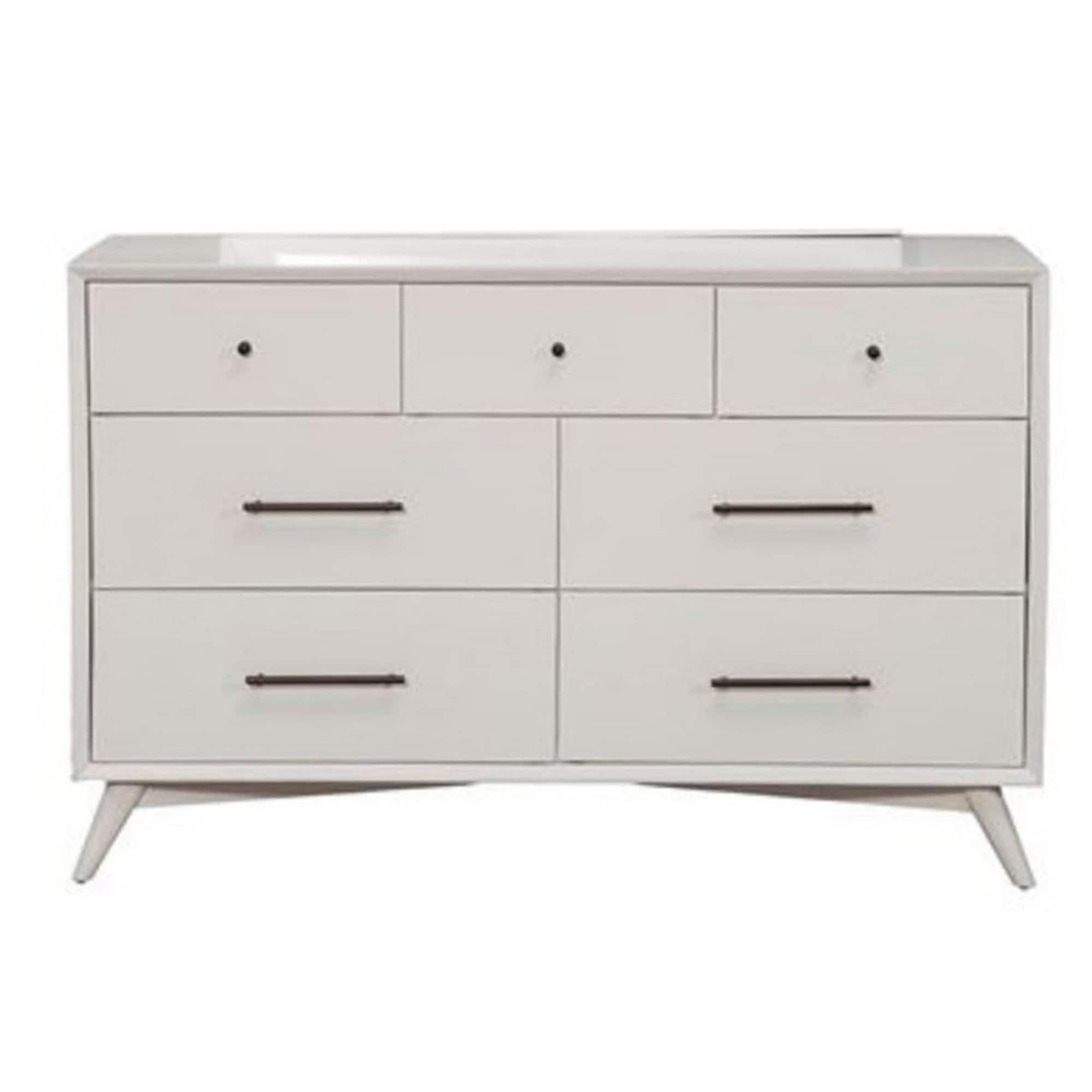 Mahogany Wood Mid Century Dresser， White - - 36851525 - Mycitystee