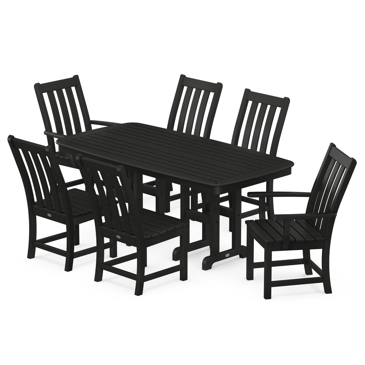 POLYWOOD Vineyard 7-Piece Nautical Dining Set - Mycitystee